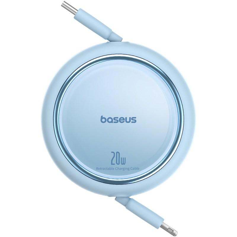 USB-C til Lightning kabel 20 W – Baseus Free2Pull, udtrækkeligt, 1 m, blå billede