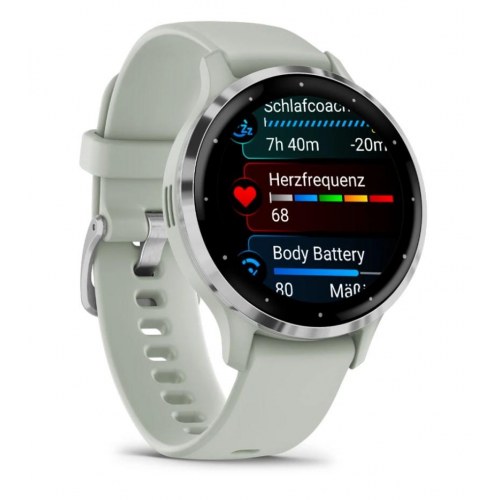 Smartwatch Garmin Venu 3S 41 mm – AMOLED, GPS, grå/sølv