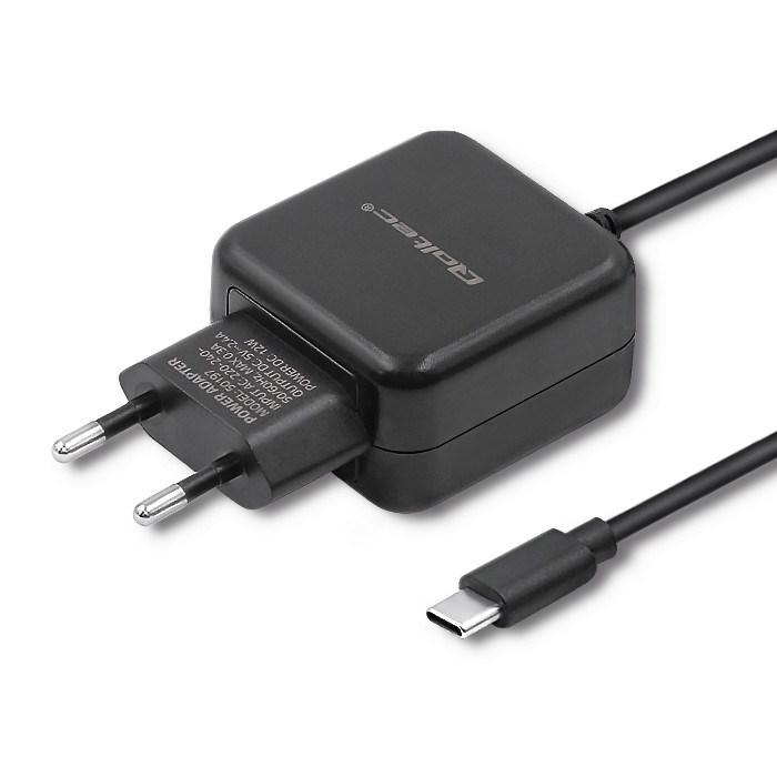 Oplader USB-C 12 W – Qoltec – 5 V/2,4 A – Sort