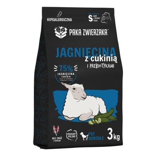 Hundefoder tørfoder – PAKA ZWIERZAKA lam med zucchini S, 3 kg