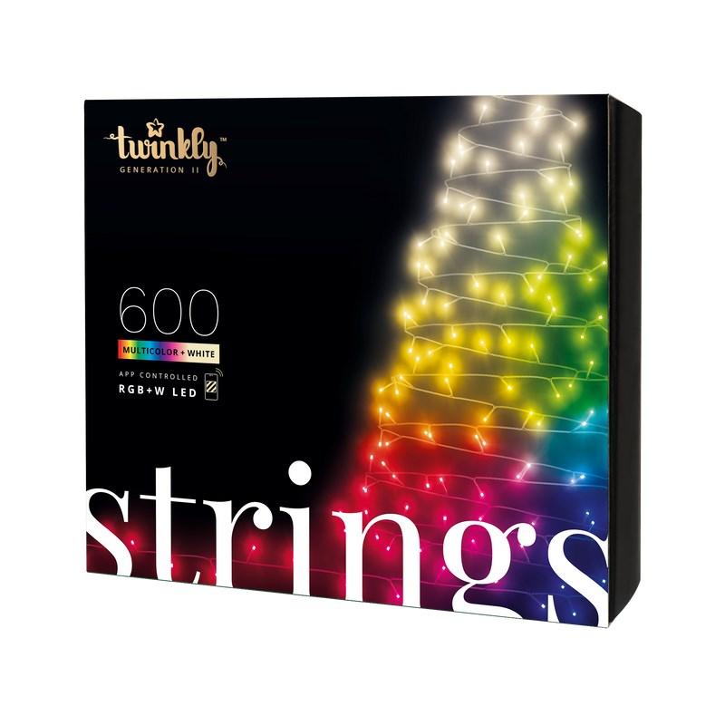 Juletræslys Twinkly Strings 600 RGB+W LED, multicolor
