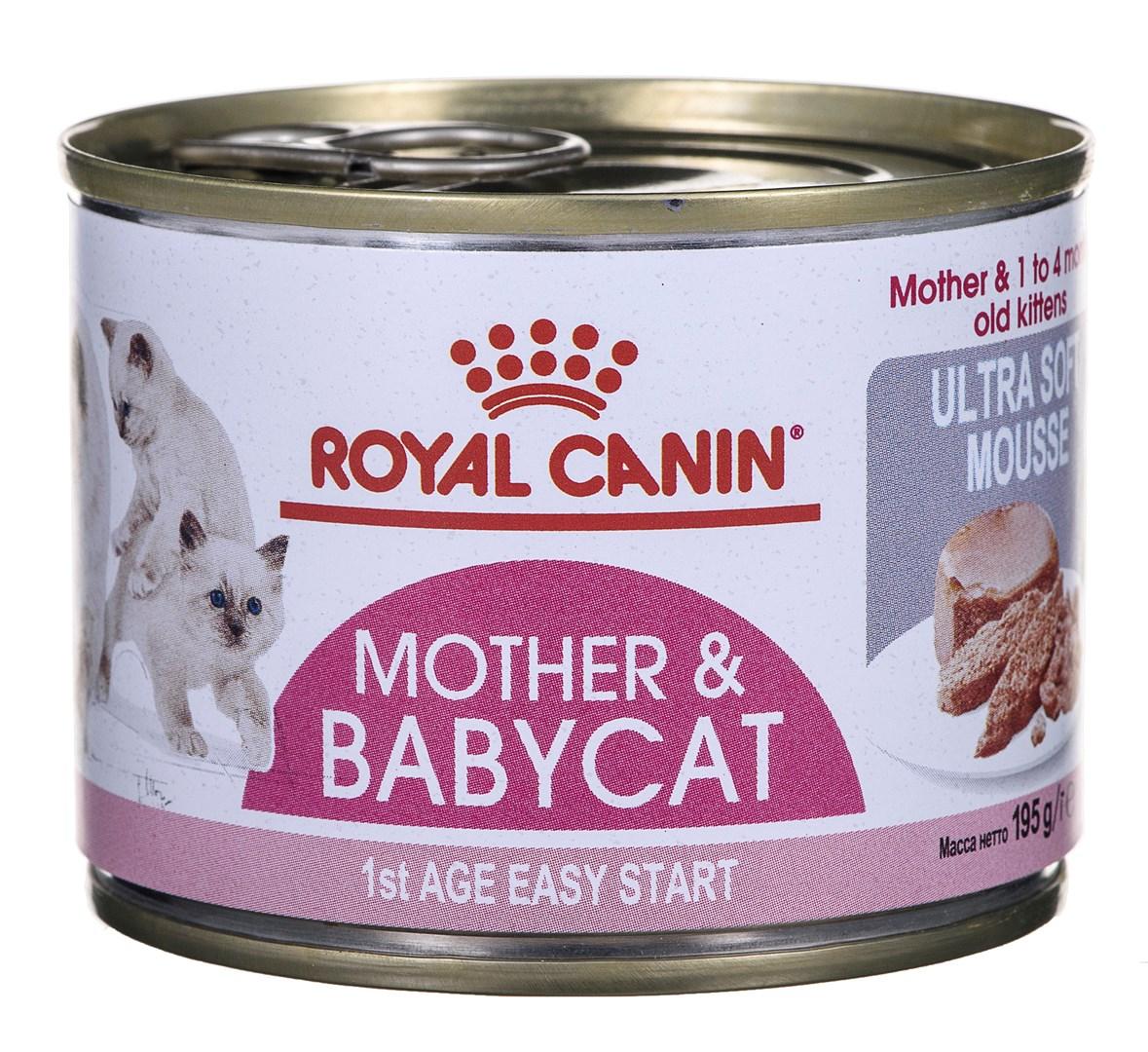Vådfoder til kat – Royal Canin Mother & Babycat, 195 g billede