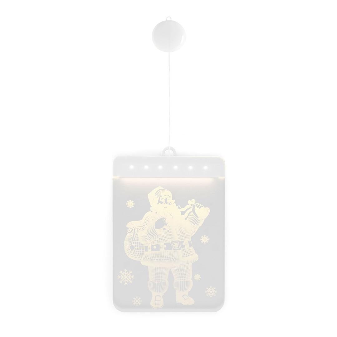 Julebelysning vinduesdekoration - AmeliaHome Santa Claus, transparent, indendørs