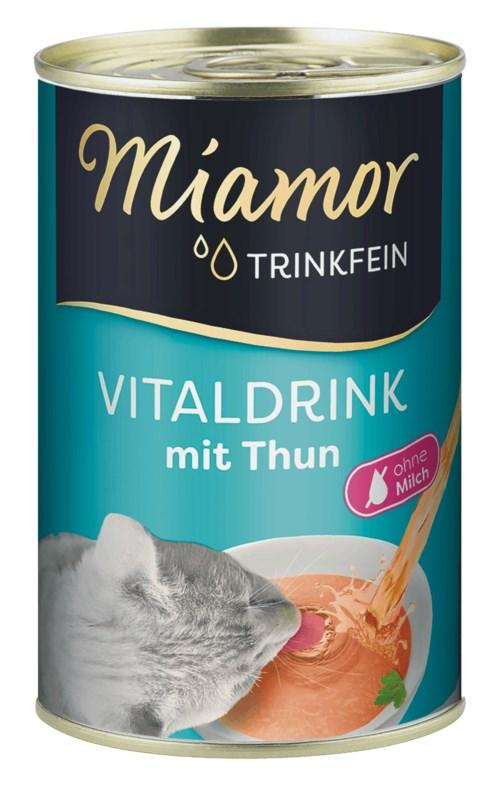 Kattemad vådfoder Miamor Trinkfein Vitaldrink med tun, 135 ml