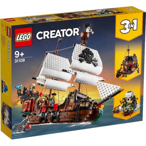 LEGO byggelegetøj Creator 3-i-1 Piratskib (31109)