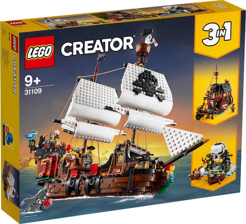 LEGO byggelegetøj Creator 3-i-1 Piratskib (31109)