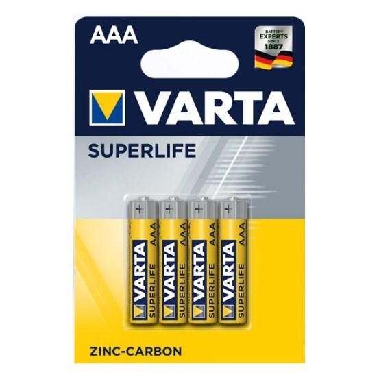 AAA batterier  VARTA Superlife, alkalisk, 4-pak