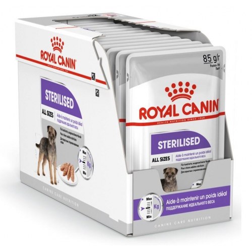 Hundefoder vådfoder Royal Canin Sterilised Loaf – voksne hunde – 12×85 g