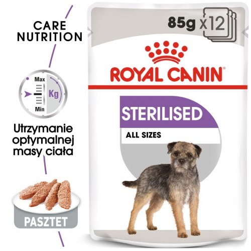 Hundefoder vådfoder Royal Canin Sterilised Loaf – voksne hunde – 12×85 g
