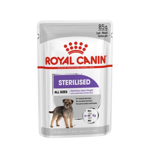 Hundefoder vådfoder Royal Canin Sterilised Loaf – voksne hunde – 12×85 g