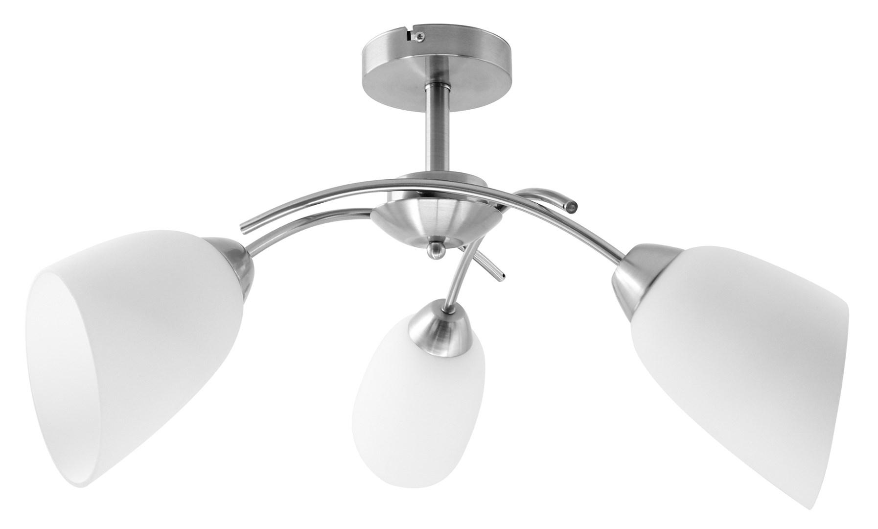 Loftlampe med 3 lys Activejet NIKITA - nikkel, 3xE27
