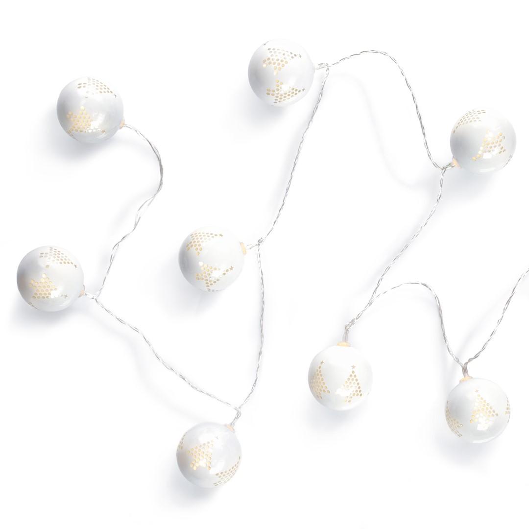 Lyskæde til jul DecoKing TAIME – hvid, varm lys, 10 lamper (indendørs)