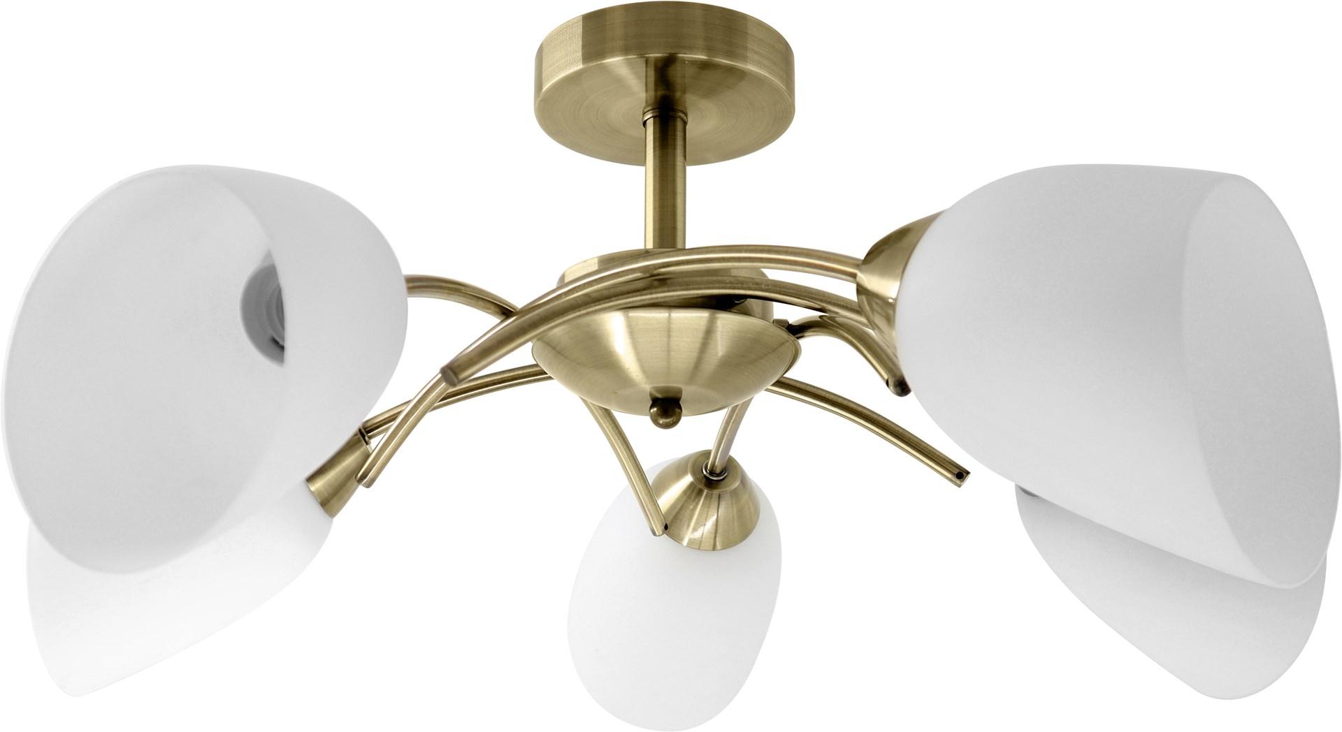 Loftlampe Activejet Nikita Patina 5xE27 - elegant plafond til stue og soveværelse