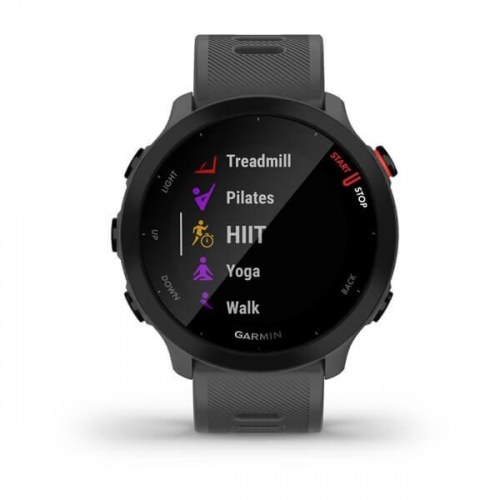 Sportsur Garmin Forerunner 55 – 42 mm MIP, touchscreen, grå, GPS