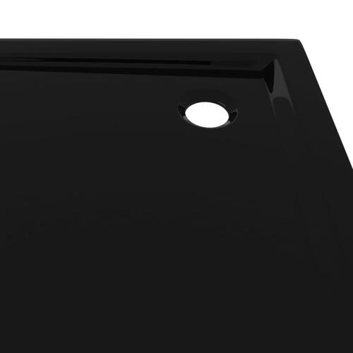 Brusekar 80x80 cm ABS firkantet sort