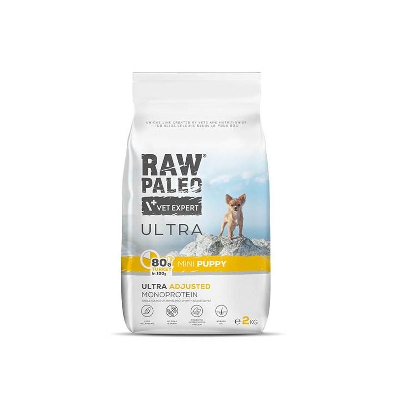 Hvalpefoder tørfoder VetExpert Raw Paleo Ultra Mini Puppy kalkun 2 kg