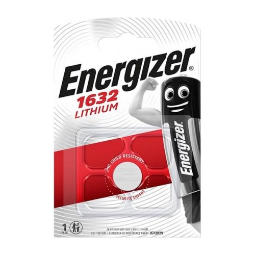 Knappcelle batteri Energizer CR1632 lithium 3 V - 1 stk.