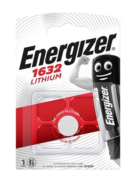 Knappcelle batteri Energizer CR1632 lithium 3 V - 1 stk.