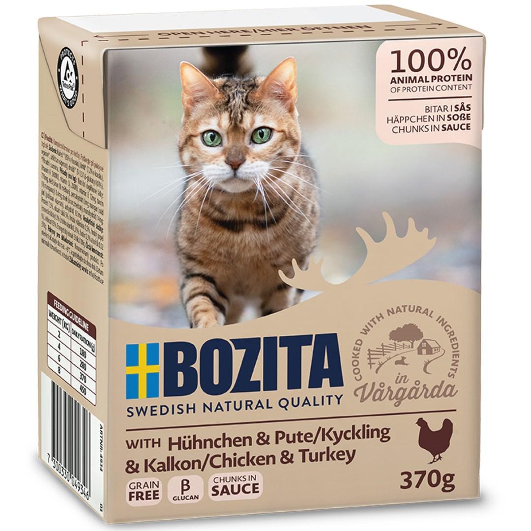 Vådfoder til kat - BOZITA Kylling & Kalkun 370 g