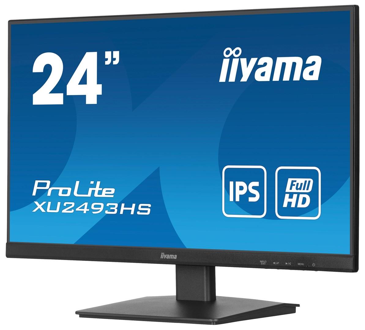 Skærm 24" iiyama ProLite XU2493HS-B6 - Full HD IPS, 100 Hz, sort billede