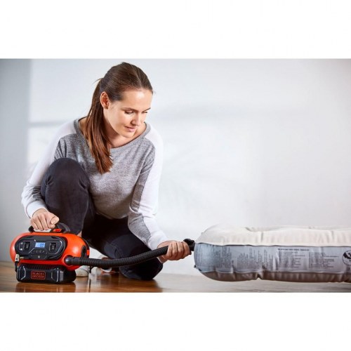 Kompressor til dæk - Black & Decker BDCINF18N, 160 l/min, 12 V/230 V