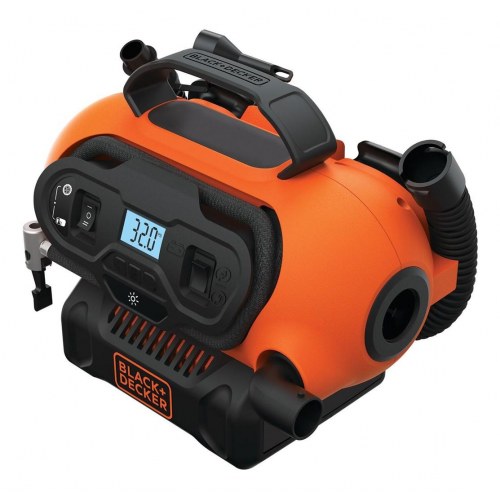 Kompressor til dæk - Black & Decker BDCINF18N, 160 l/min, 12 V/230 V