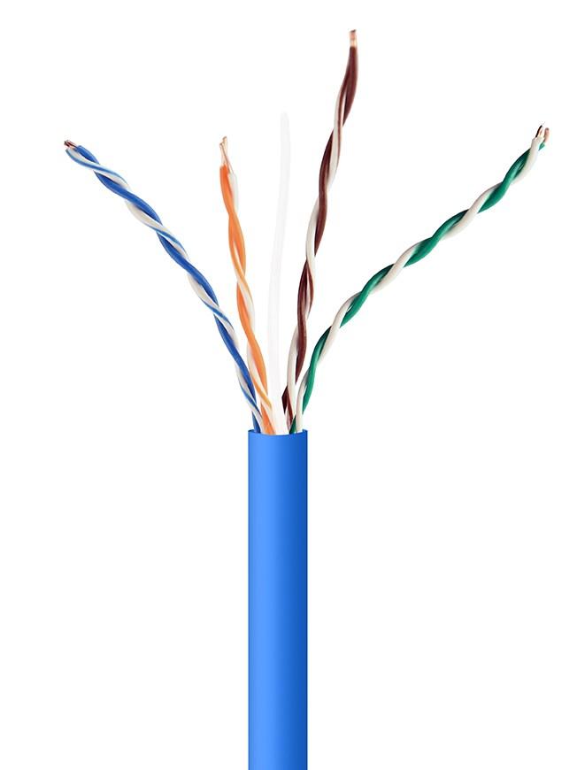 Netværkskabel Cat5e UTP - Gembird, blå 305 m (bulk) billede