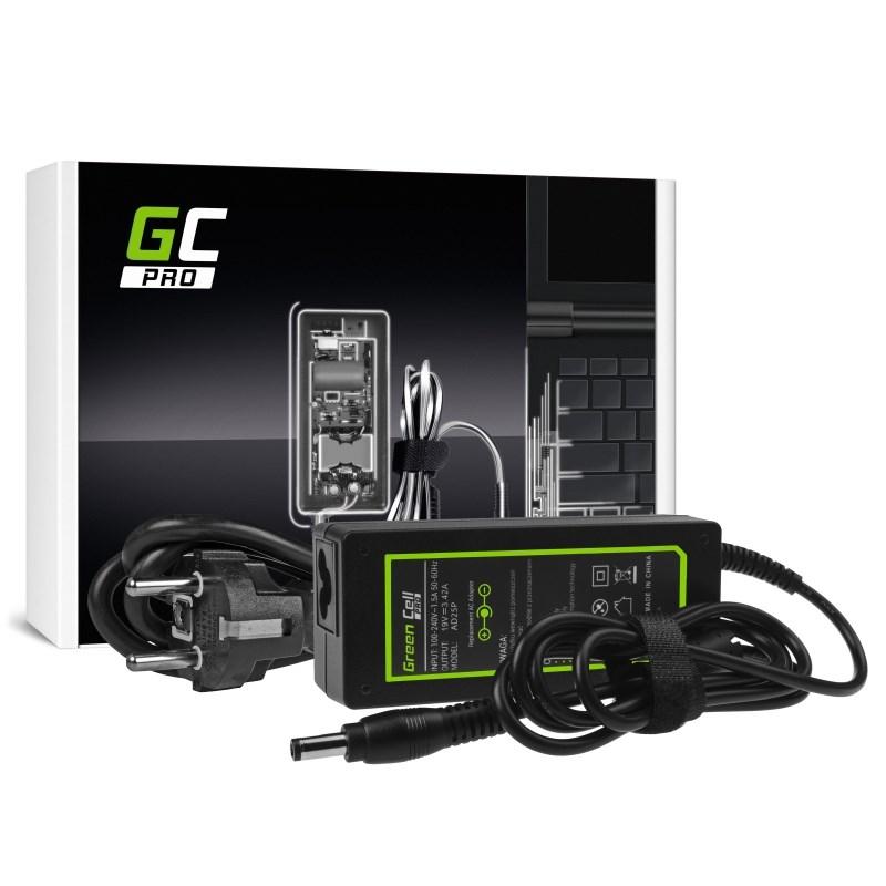 Strømforsyning til bærbar – Green Cell 65 W, 19 V, ASUS, sort billede