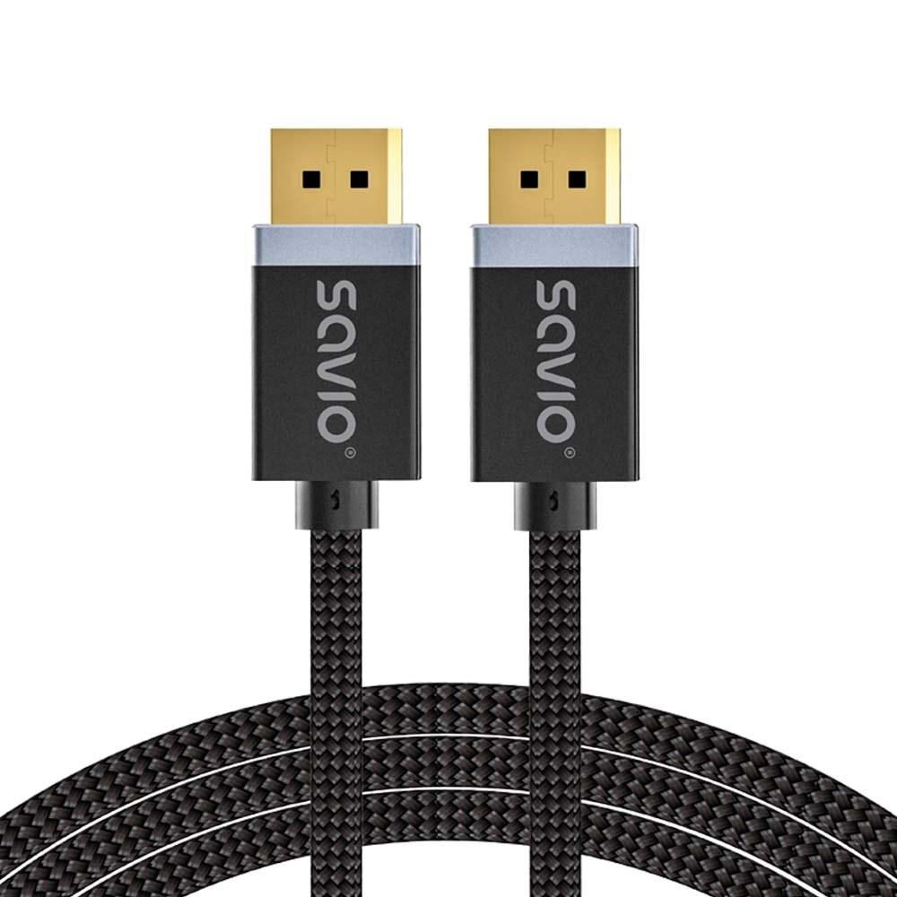 DisplayPort-kabel Savio 1.4 – 3 m (han til han)