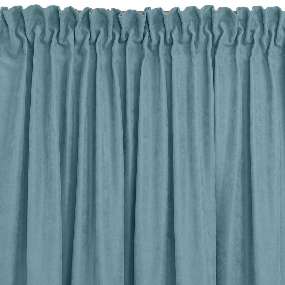 Mørklægningsgardin HOMEDE MILANA - himmelblå, chenille, 420×300 cm