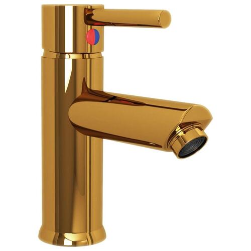 Vandhane til badeværelseshåndvask 130x176 mm guldfarvet