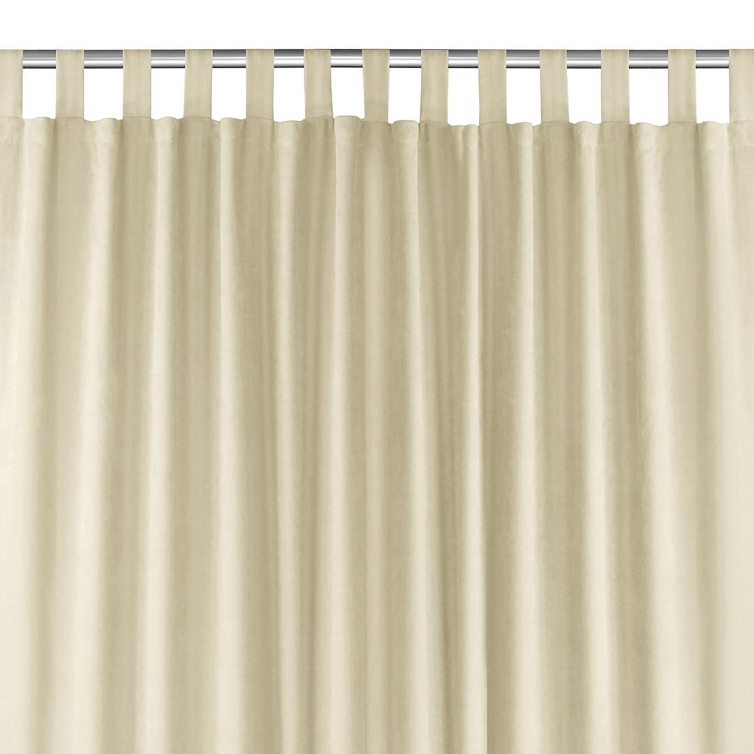 Mørklægningsgardin HOMEDE MILANA - beige chenille, stropper 10 cm, 140×245 cm