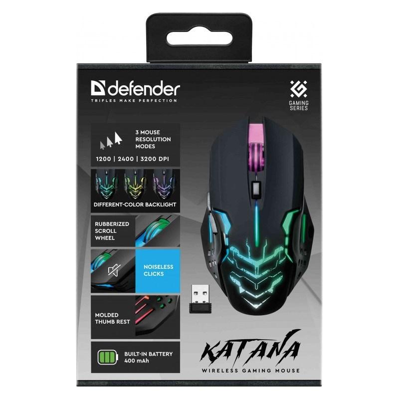 Trådløs gaming-mus Defender Katana GM-511, 3200 DPI, RF