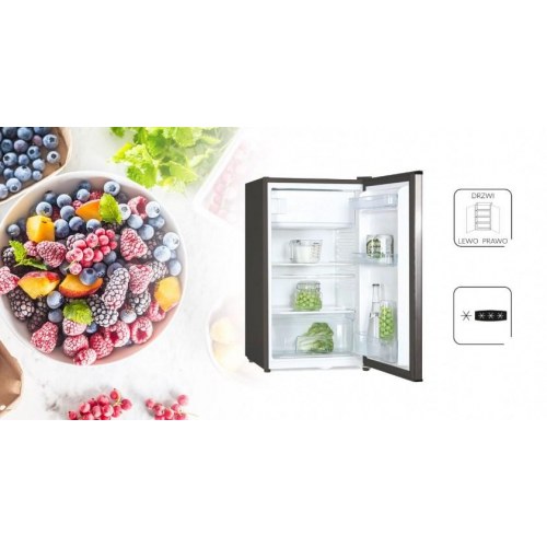 Køleskab med fryser MPM 112-CJ-16/AA 82 l – fritstående, grå