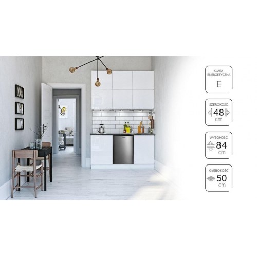 Køleskab med fryser MPM 112-CJ-16/AA 82 l – fritstående, grå