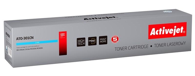 Toner til laserprinter Activejet ATO-301CN - cyan, kompatibel med OKI 44973535, 1.500 sider