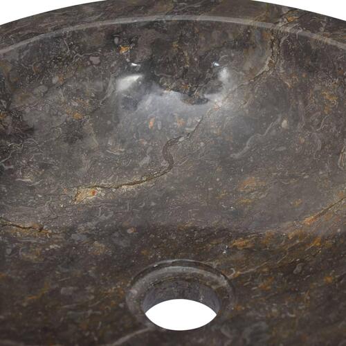 Håndvask Ø40x12 cm marmor grå