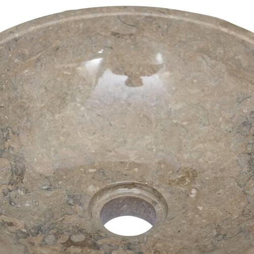 Håndvask Ø40x12 cm marmor grå