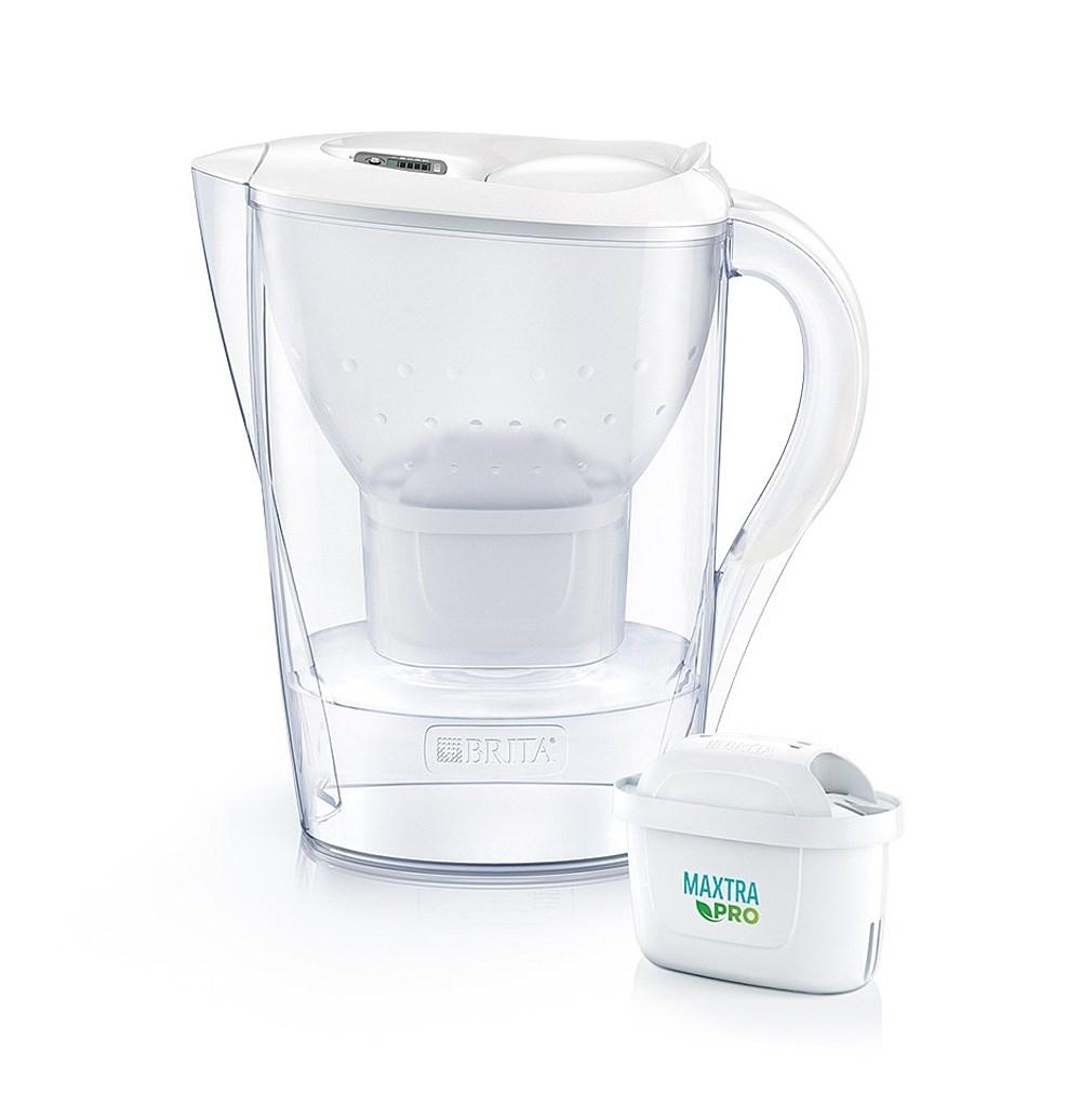 Vandfilterkande BRITA Marella + 1 Maxtra Pro, 2,4 l, hvid billede