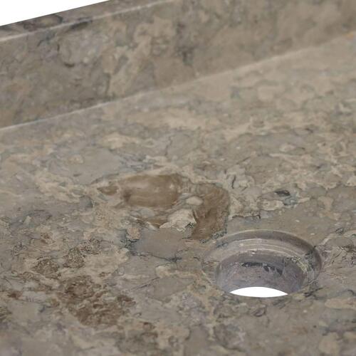Håndvask 40x40x10 cm marmor grå