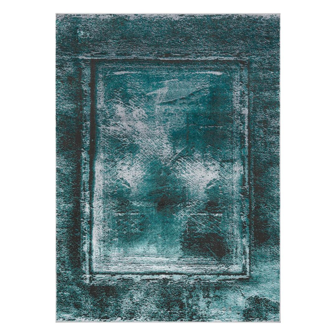 Gulvtæppe havgrøn 140×190 - Hakano Welli Vintage