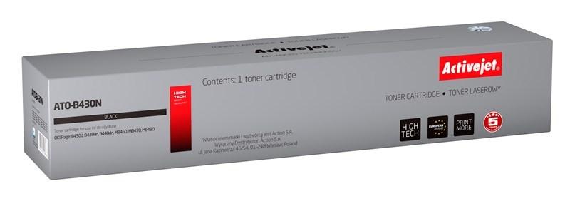 Toner til laserprinter - Activejet ATO-B430N, sort, kompatibel med OKI 43979202, 7.000 sider