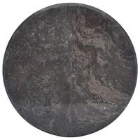 Bordplade Ø50x2,5 cm marmor sort