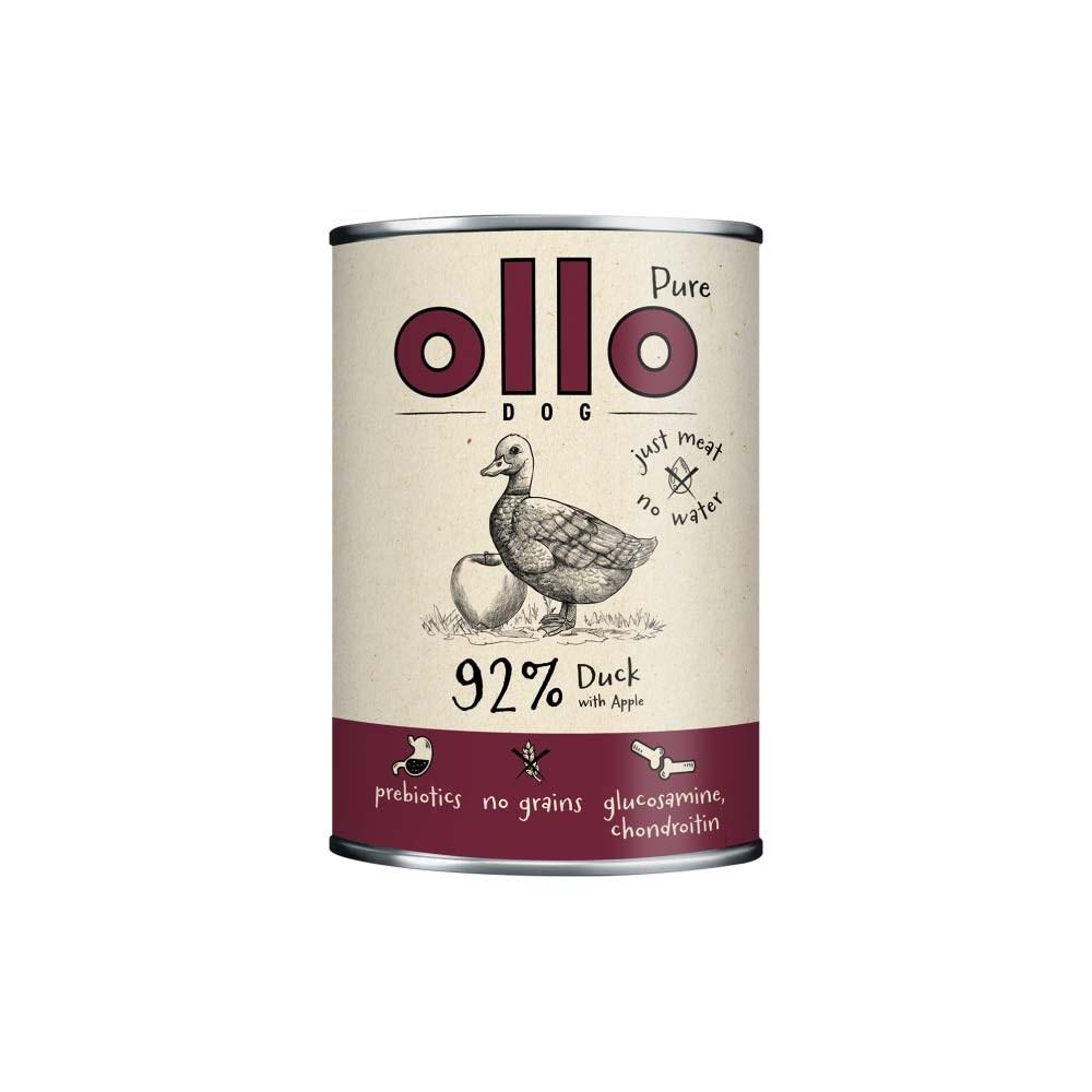 Hundefoder vådfoder OLLO Pure and med æble – 400 g