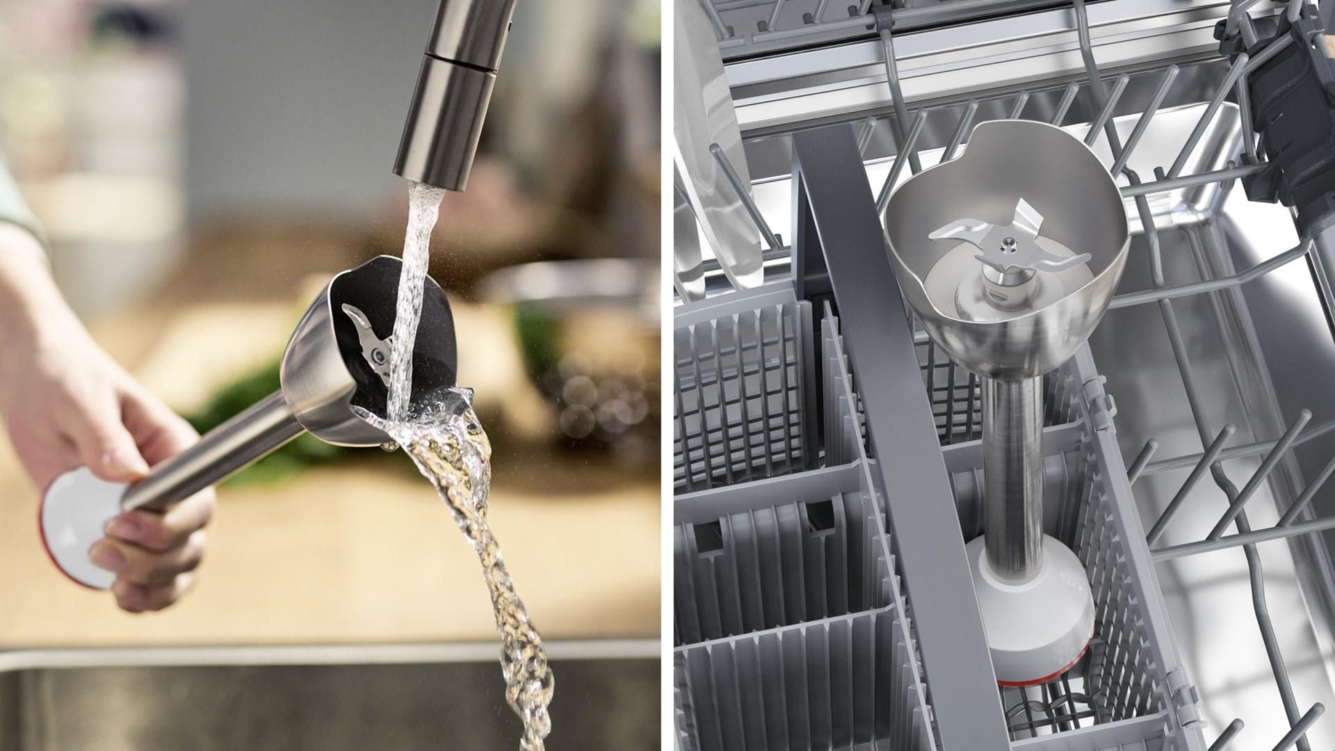 Stavblender Bosch Serie 4 MSM4W210 – 0,6 l, 600 W, sort/hvid billede