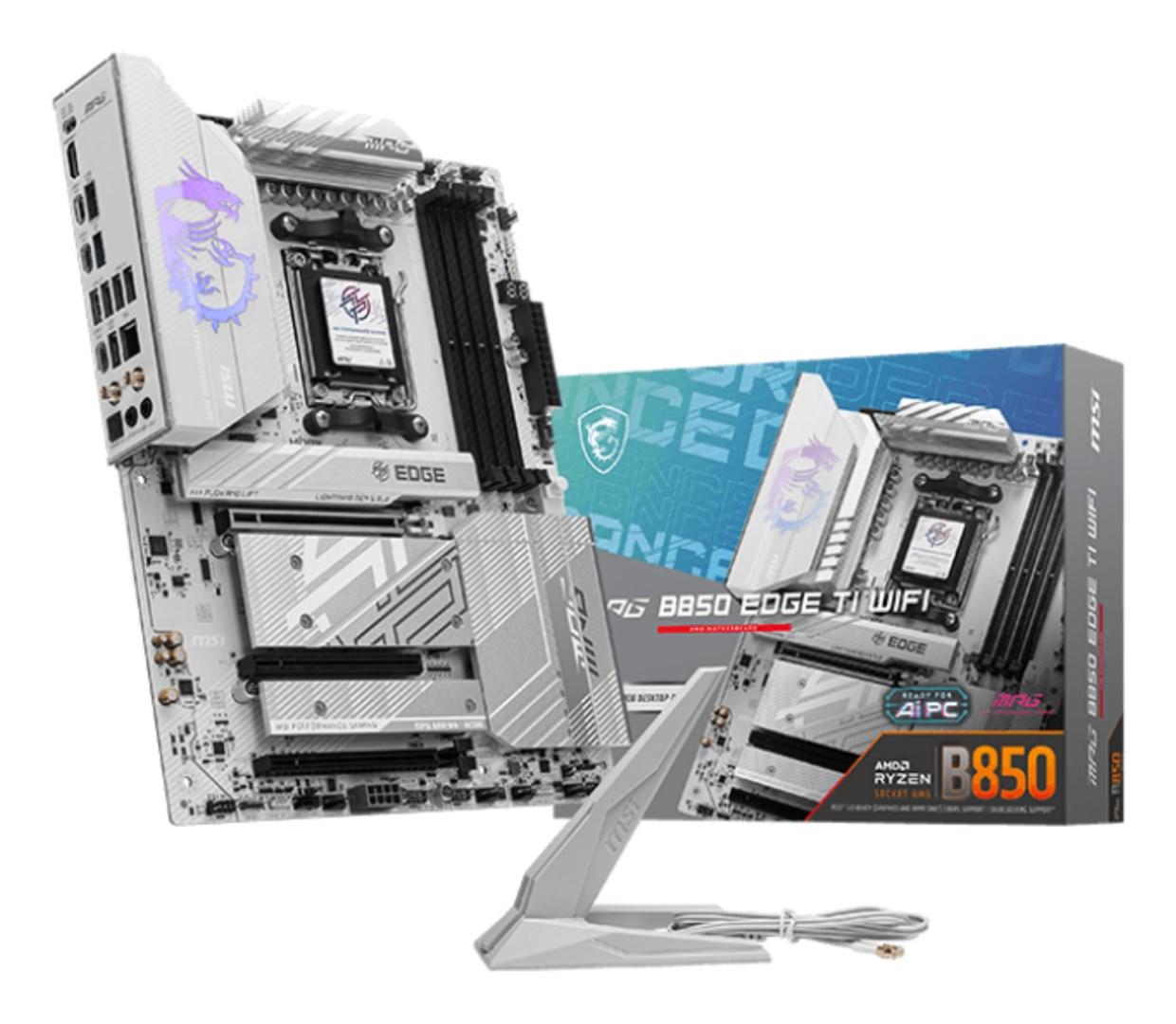 Bundkort MSI MPG B850 EDGE TI WIFI - AMD AM5 ATX billede