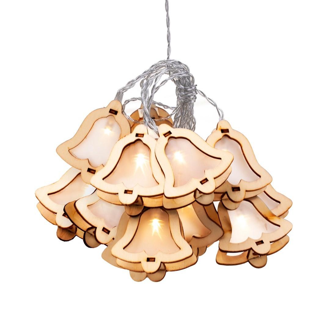 Julelys lyskæde med klokker – DecoKing Crala