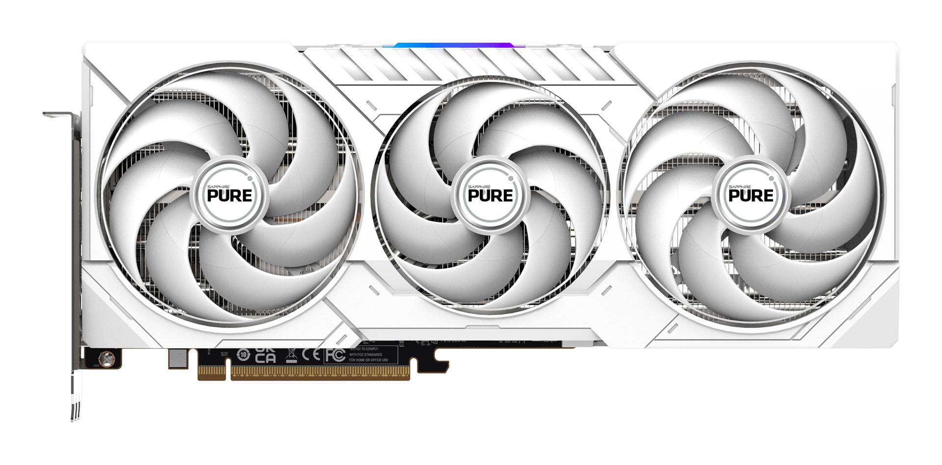 Grafikkort Sapphire PURE Radeon RX 9070 XT 16 GB GDDR6 (hvid) billede