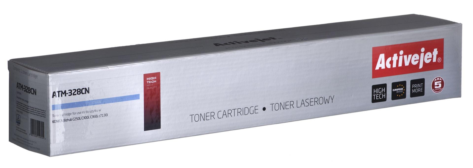 Toner til Konica Minolta - Activejet ATM-328CN, cyan, TN328C, 28.000 sider