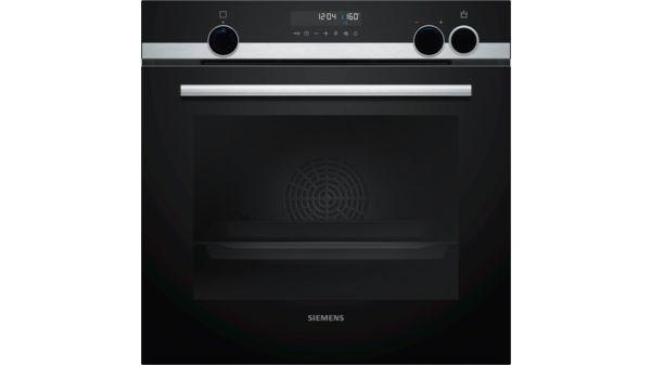 Siemens iQ500 HR538ABS1 - Ovn - med dampfunktion - til indbygning - niche - bredde: 56 cm - dybde: 55 cm - højde: 58.5 cm - med selv-rengøring - Klasse A - rustfrit stål